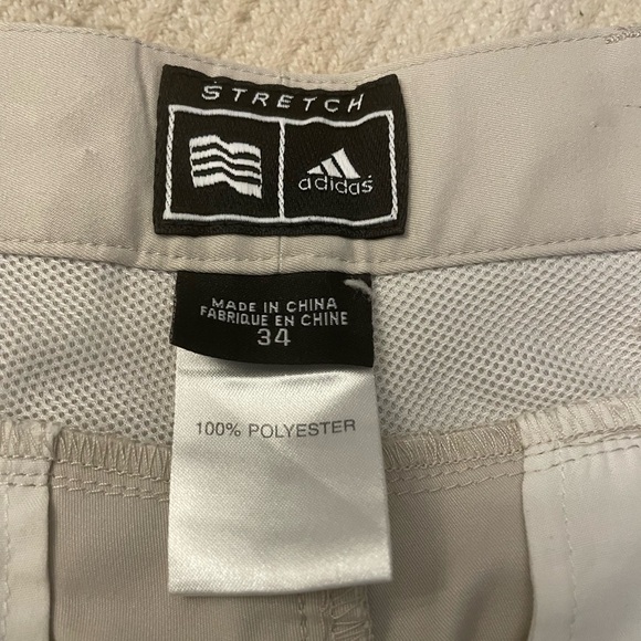 Men’s golf shorts by Adidas. Waist size 34. Tan color - Picture 4 of 4